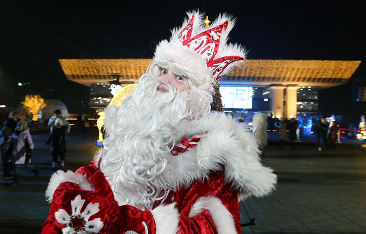 Santa Claus Parade in Almaty
