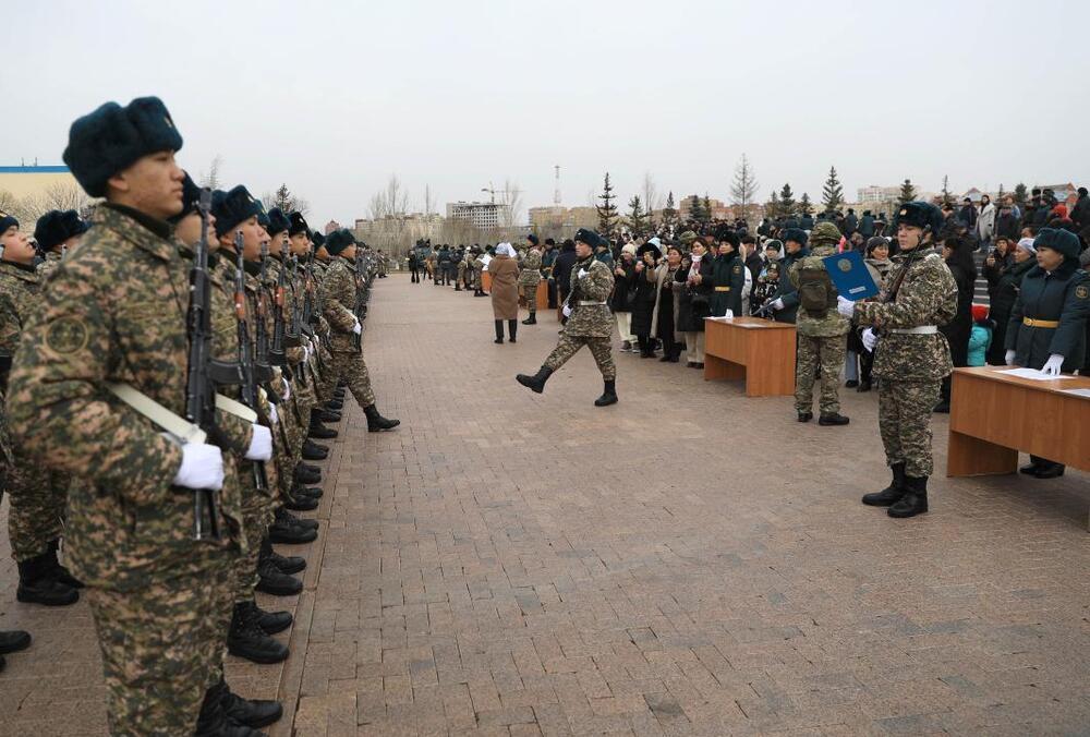 В 2023 году ряды казахстанской армии пополнили свыше 37 тысяч граждан
. Фото: gov.kz