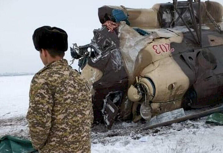 Mi-8 military helicopter crashes nearby Bishkek