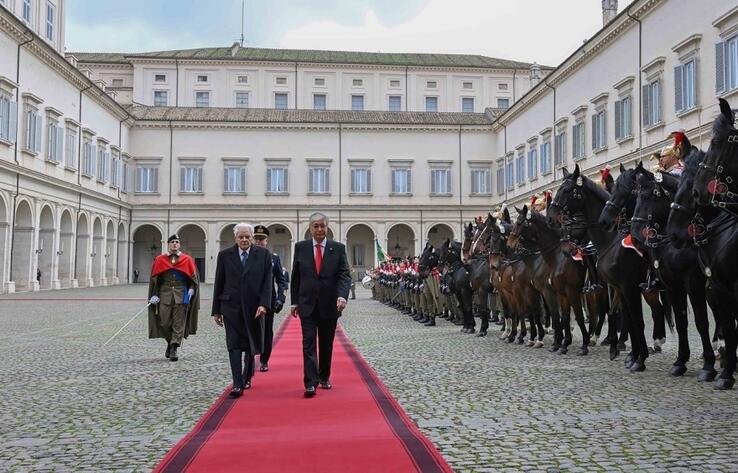 Президент Казахстана прибыл в Квиринальский дворец в Риме