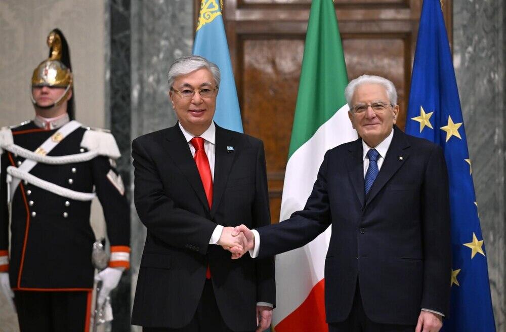 Президент Казахстана провел переговоры с президентом Италии 