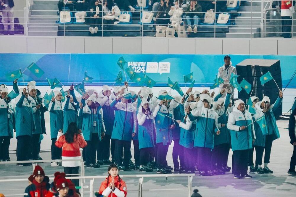 Казахстанские спортсмены приняли участие в церемонии открытия IV зимней юношеской Олимпиады в Корее