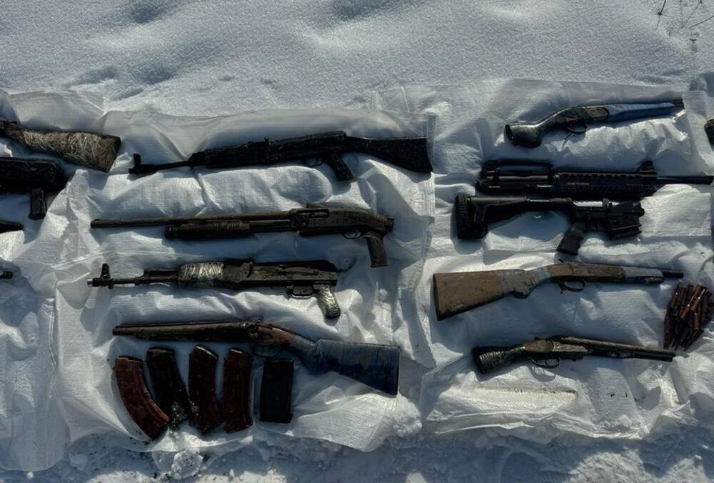 В Алматы обнаружен схрон с арсеналом оружия, похищенного во время январских событий