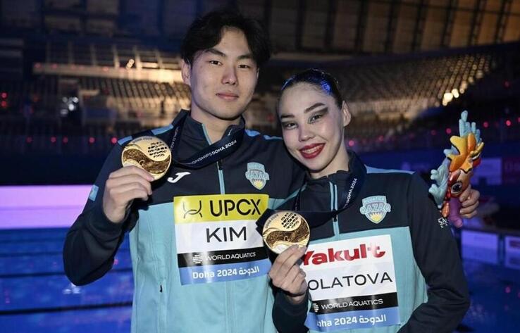 Казахстан впервые в истории завоевал золотую медаль чемпионата мира по артистическому плаванию
