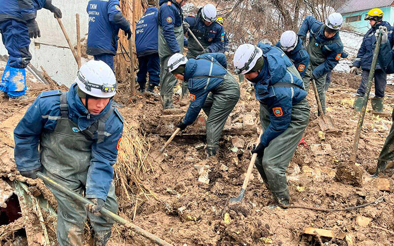 Rescuers find body of 17yo boy trapped in mud slide in Almaty