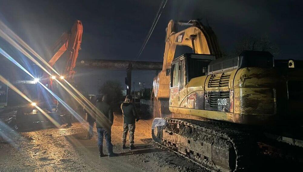 Улицы Шымкента затопило после затяжного дождя