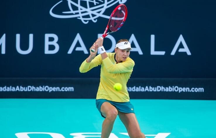 Рыбакина Әбу-Даби (БАӘ) WTA 500 турнирінің жартылай финалына жолдама алды