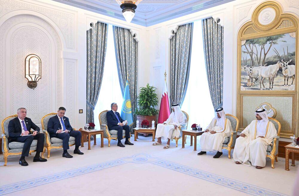 President Kassym-Jomart Tokayev held talks with Amir of Qatar Sheikh Tamim bin Hamad Al-Thani