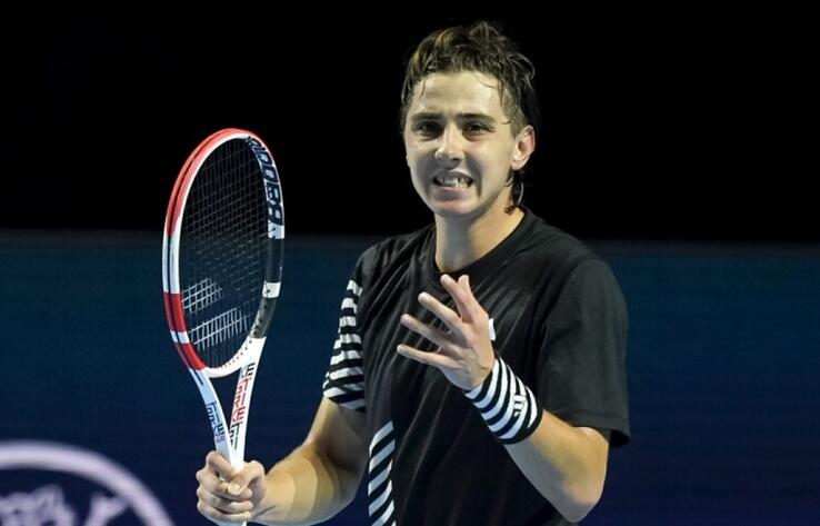 Alexander Shevchenko of Kazakhstan beats world no.7 Holger Rune of Denmark at ATP 500 tennis event