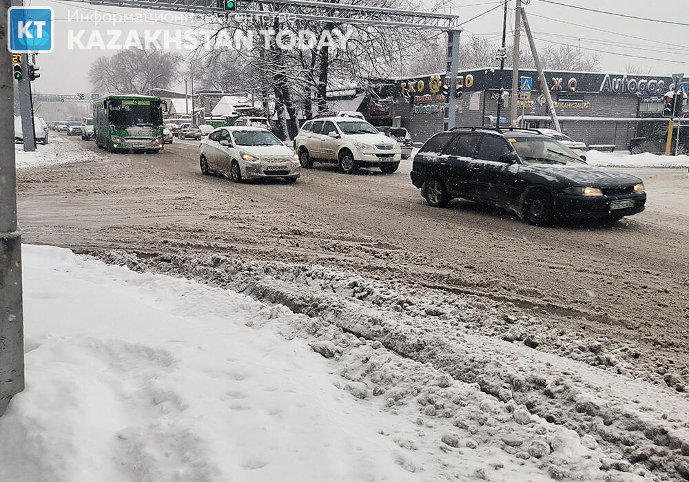 Almaty after a heavy snowfall