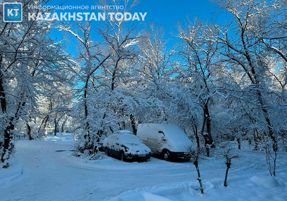 Almaty after a heavy snowfall