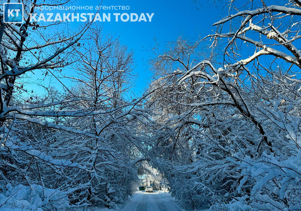 Almaty after a heavy snowfall