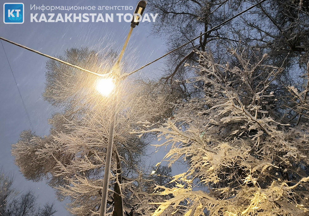 Алматы қалың қардан кейін