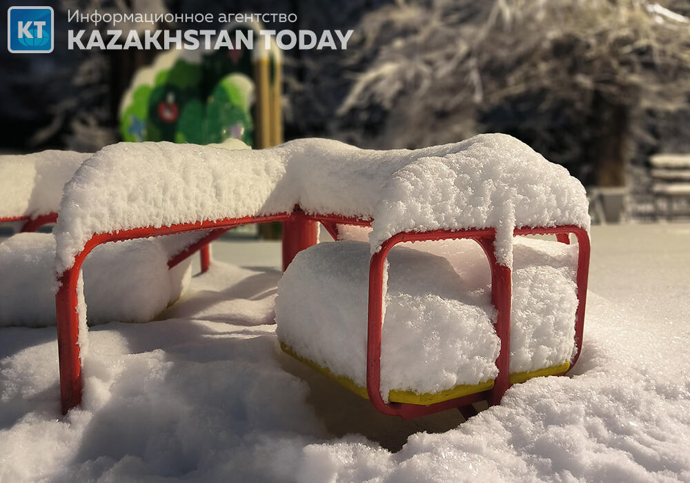 Алматы қалың қардан кейін