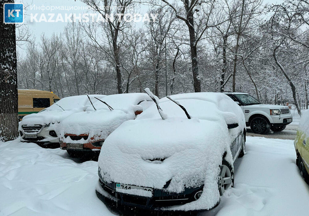 Алматы қалың қардан кейін