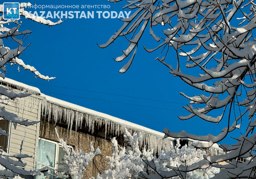 Алматы қалың қардан кейін