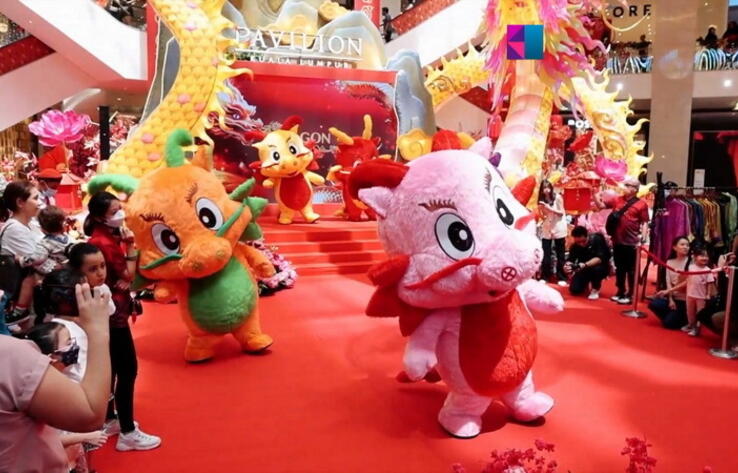 Шоу дронов, бумажные драконы и ананасовые пироги: как в мире встретили китайский Новый год 