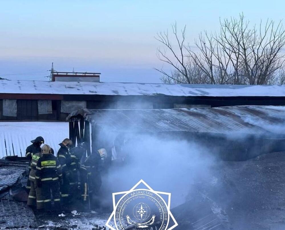 Ликвидирован пожар на Карагандинском машиностроительном заводе