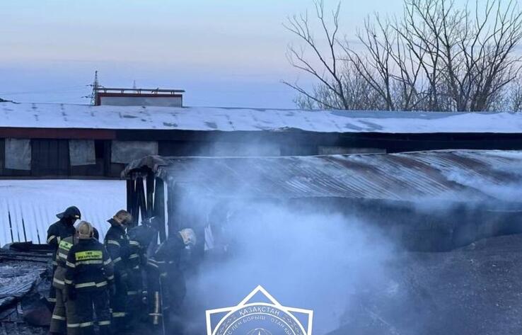 Ликвидирован пожар на Карагандинском машиностроительном заводе