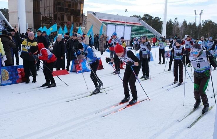 В Бурабае лыжным забегом отметили 30-летие победы казахстанца Владимира Смирнова на Олимпиаде в Лиллехаммере