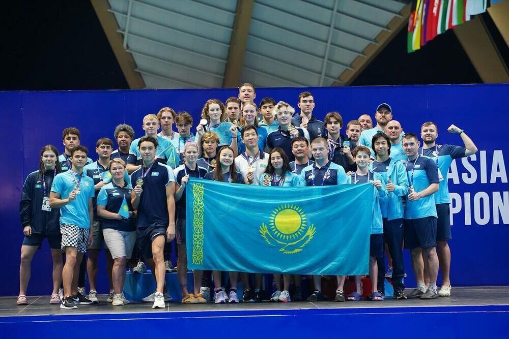Жүзуден Қазақстан құрамасы Азия чемпионатында 20 Алтын медаль жеңіп алды. Сурет: Instagram/qaz_olympics