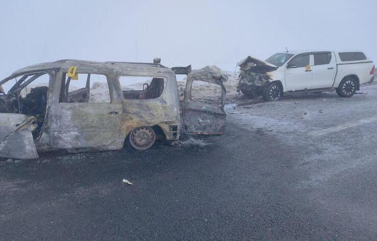 8 people die in head-on collision in Aktobe region