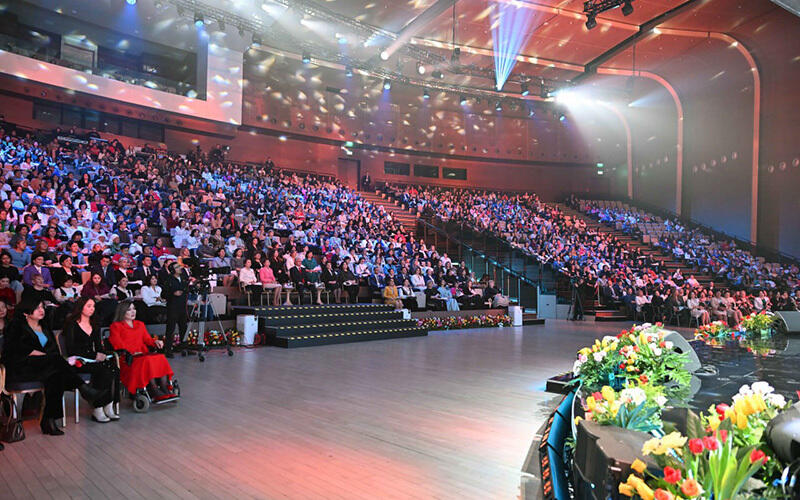 Президент Халықаралық әйелдер күніне арналған мерекелік шараға қатысты. Сурет: Ақорда