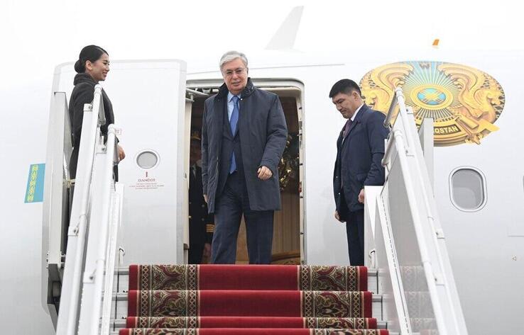 Head of State Tokayev lands in Almaty for working visit