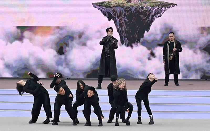 Алматылықтар Наурыз мерекесін кең көлемде тойлап жатыр. Сурет: Ақорда