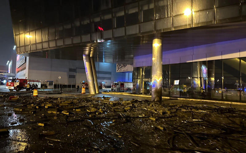 Теракт в российском "Крокус Сити Холле". Фото: telegram/rian_ru