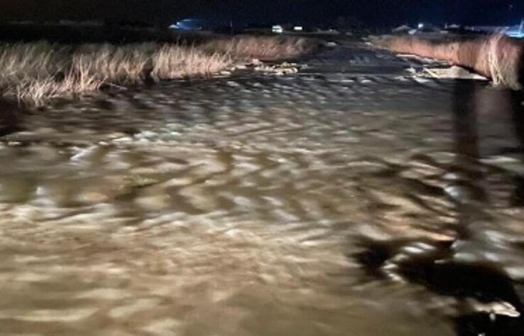 В Костанайской области из-за паводков приостановил работу пограничный пункт пропуска 