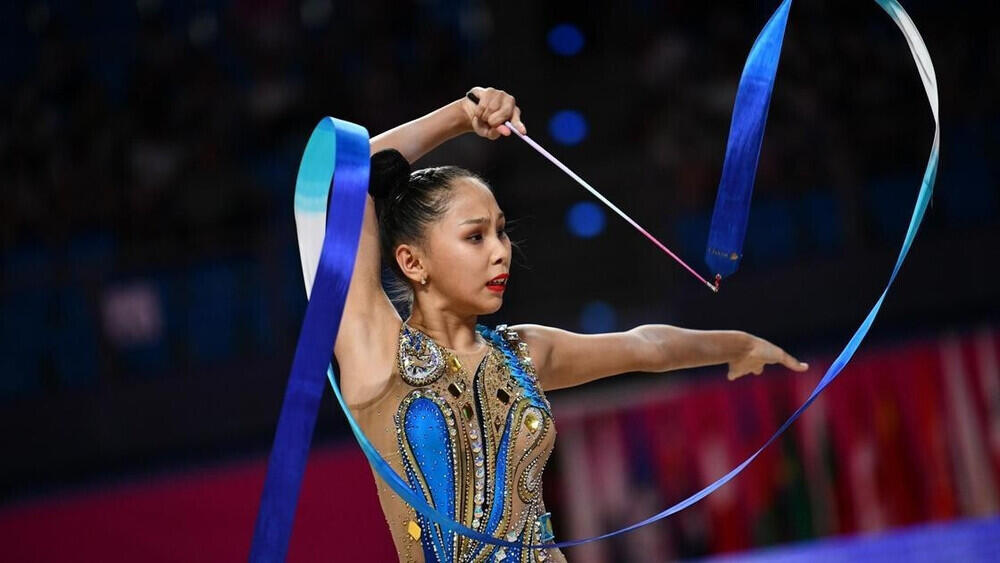Kazakhstan’s Aibota Yertaikyzy hauls 3 medals at Rhythmic Gymnastics Grand Prix Thiais 2024
