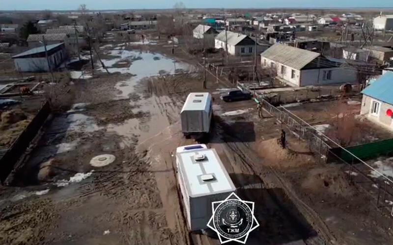 В ЗКО создалась угроза переполнения водохранилища Узынколь, из паводкоопасного района эвакуировали 750 человек