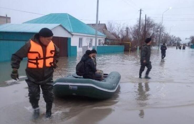 Из-за паводков чрезвычайное положение объявили в одном из районов Атырауской области 
