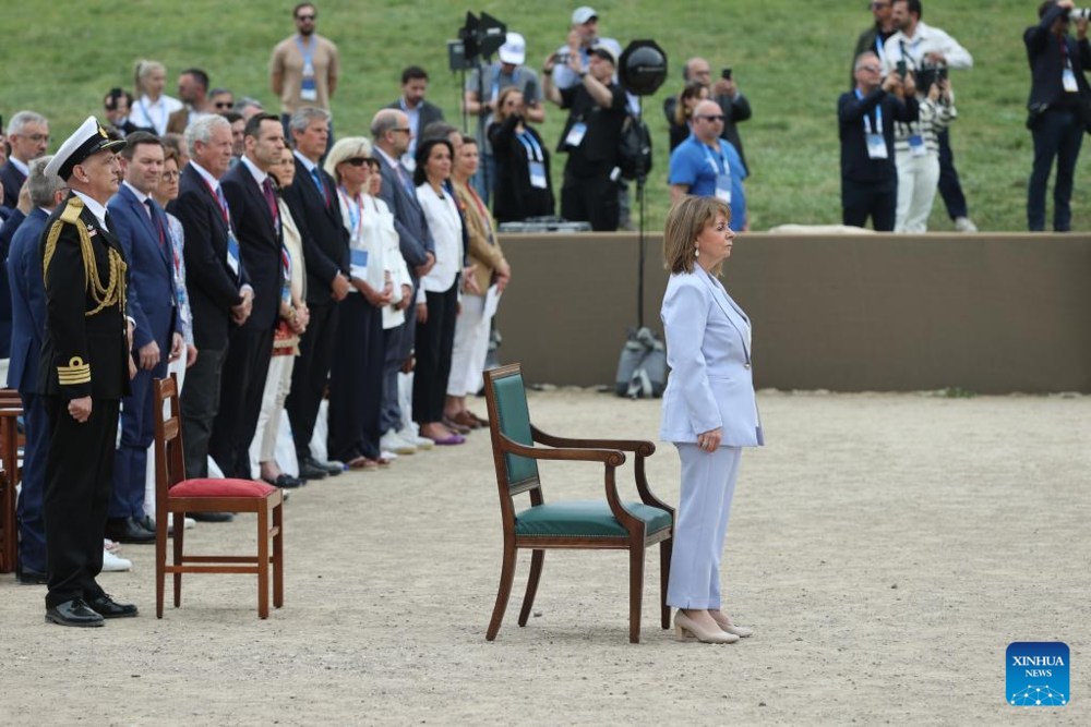 Грекияда 2024 жылы Парижде өтетін Олимпиада алауы жағылды. Сурет: Xinhua/Zhao Dingzhe
