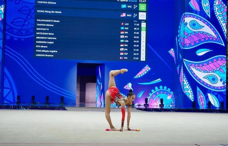 Kazakh rhythmic gymnast wins big in Uzbekistan, earns Olympic license