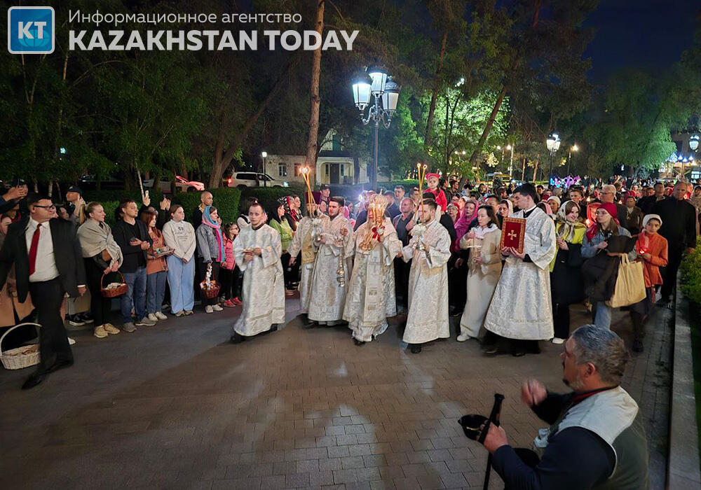 Easter holiday service was held in Almaty