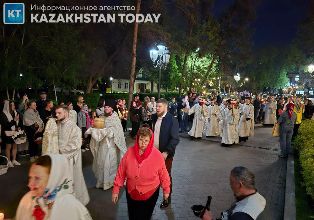 Easter holiday service was held in Almaty