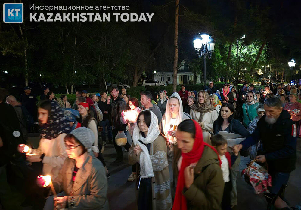 Easter holiday service was held in Almaty