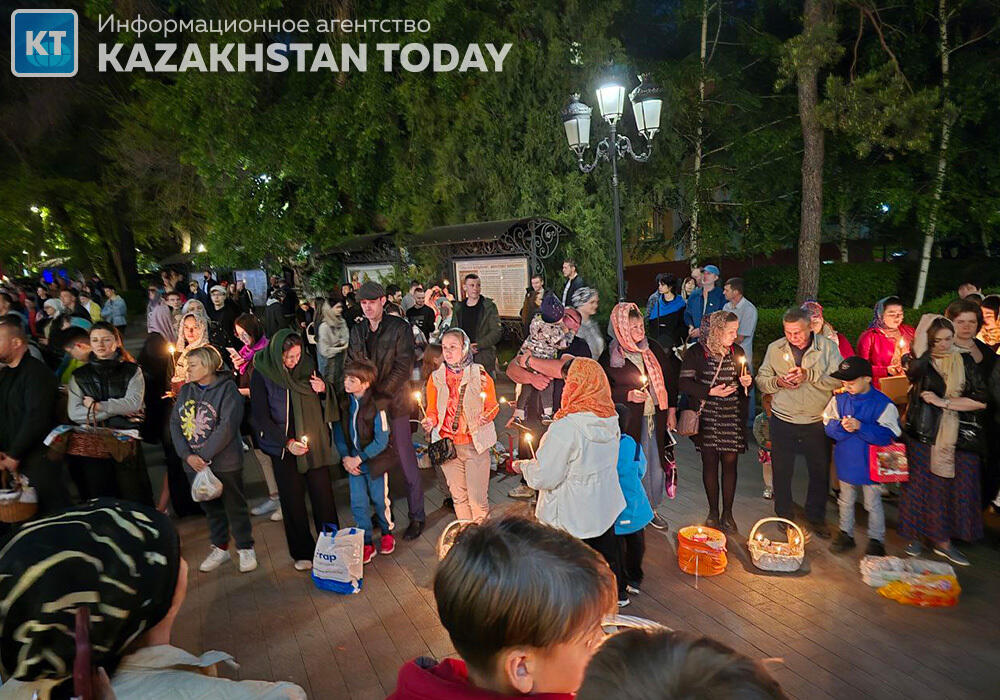 Easter holiday service was held in Almaty