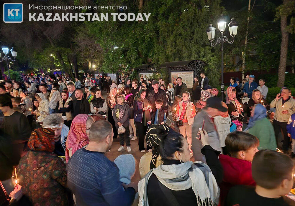 Easter holiday service was held in Almaty