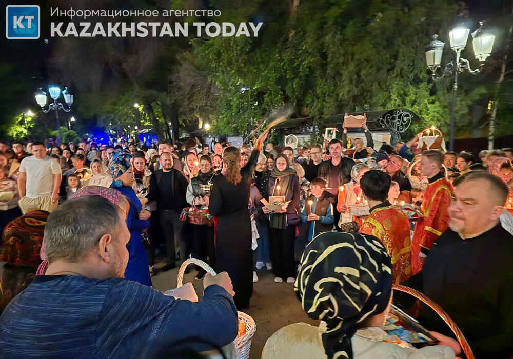 Easter holiday service was held in Almaty