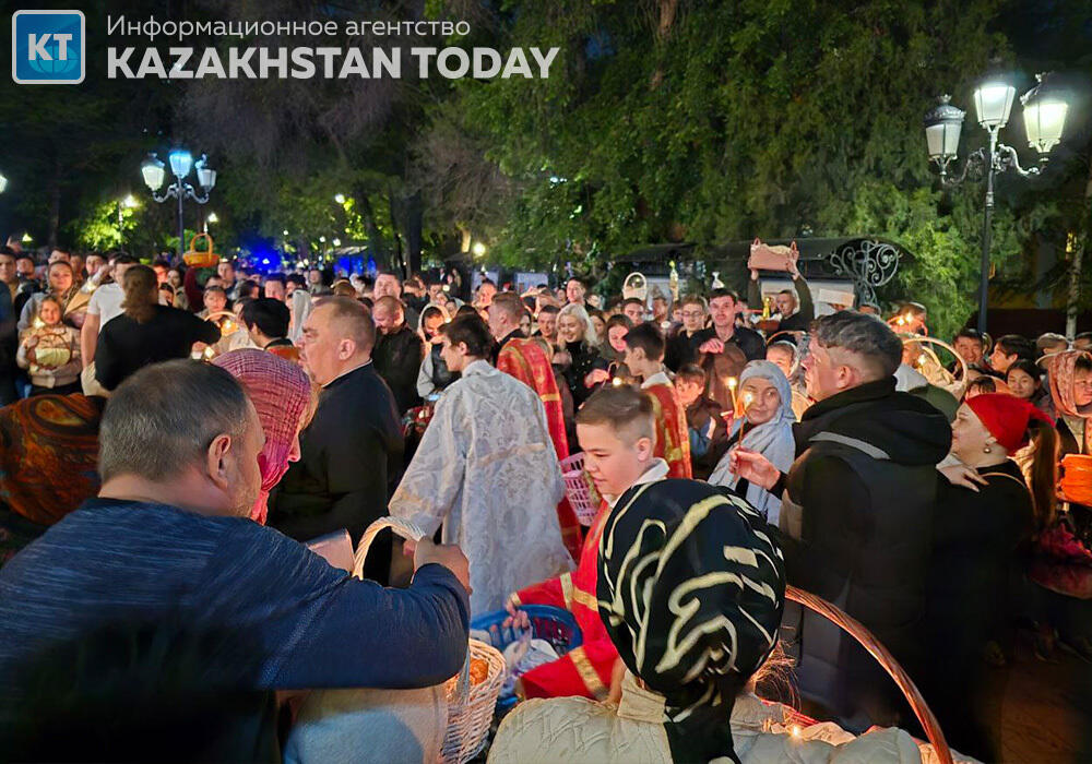 Easter holiday service was held in Almaty