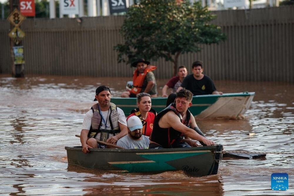 Death toll hits 75 from southern Brazil floods. Images | Claudia Martini/Xinhua