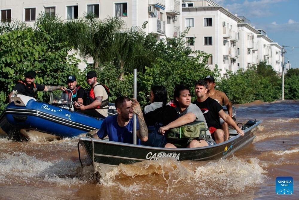 Death toll hits 75 from southern Brazil floods. Images | Claudia Martini/Xinhua