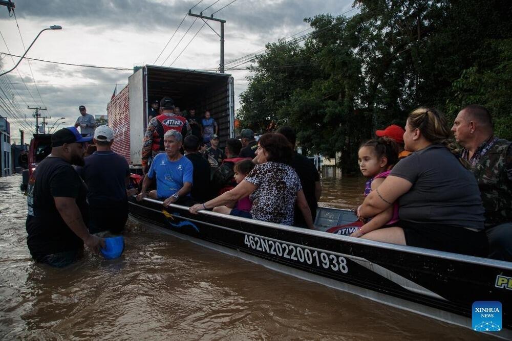 Death toll hits 75 from southern Brazil floods. Images | Claudia Martini/Xinhua