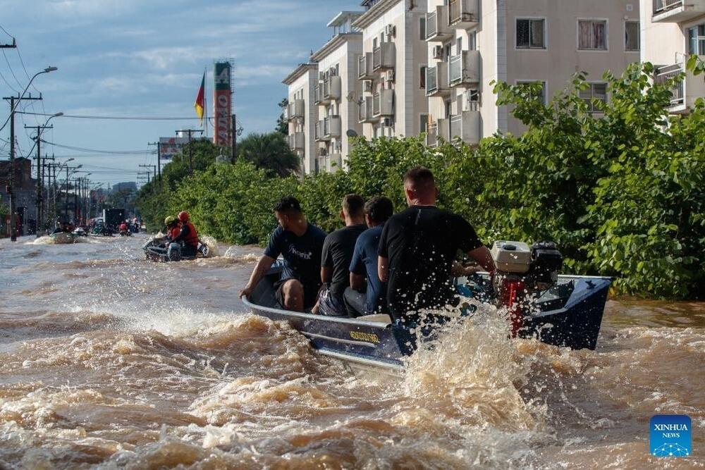 Death toll hits 75 from southern Brazil floods. Images | Claudia Martini/Xinhua