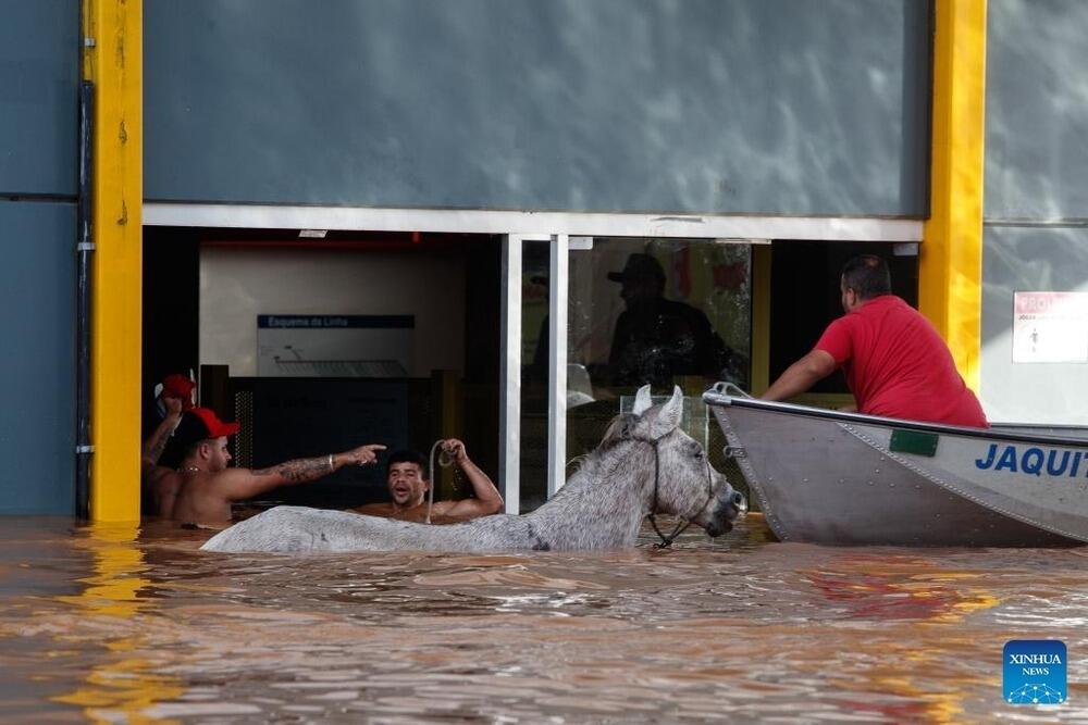 Death toll hits 75 from southern Brazil floods. Images | Claudia Martini/Xinhua