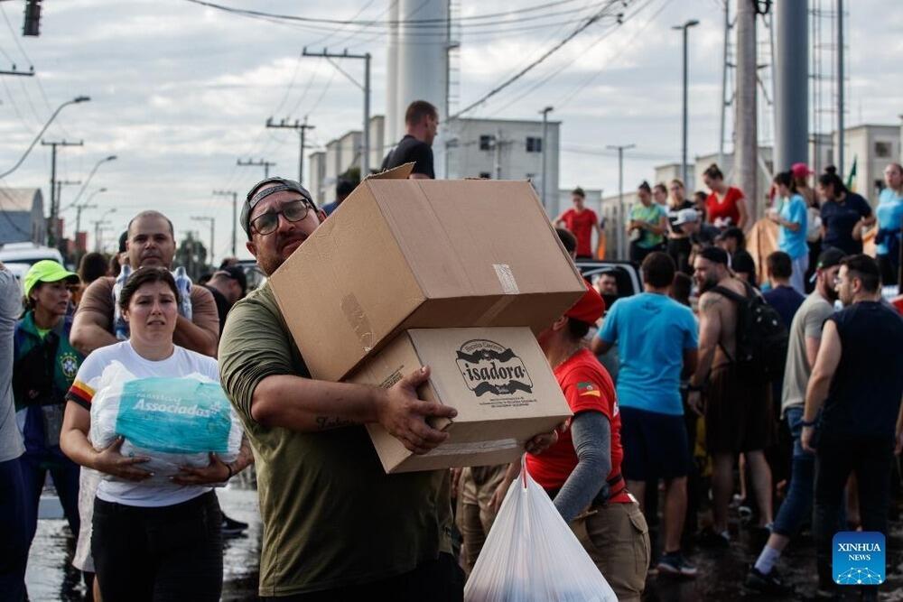 Death toll hits 75 from southern Brazil floods. Images | Claudia Martini/Xinhua