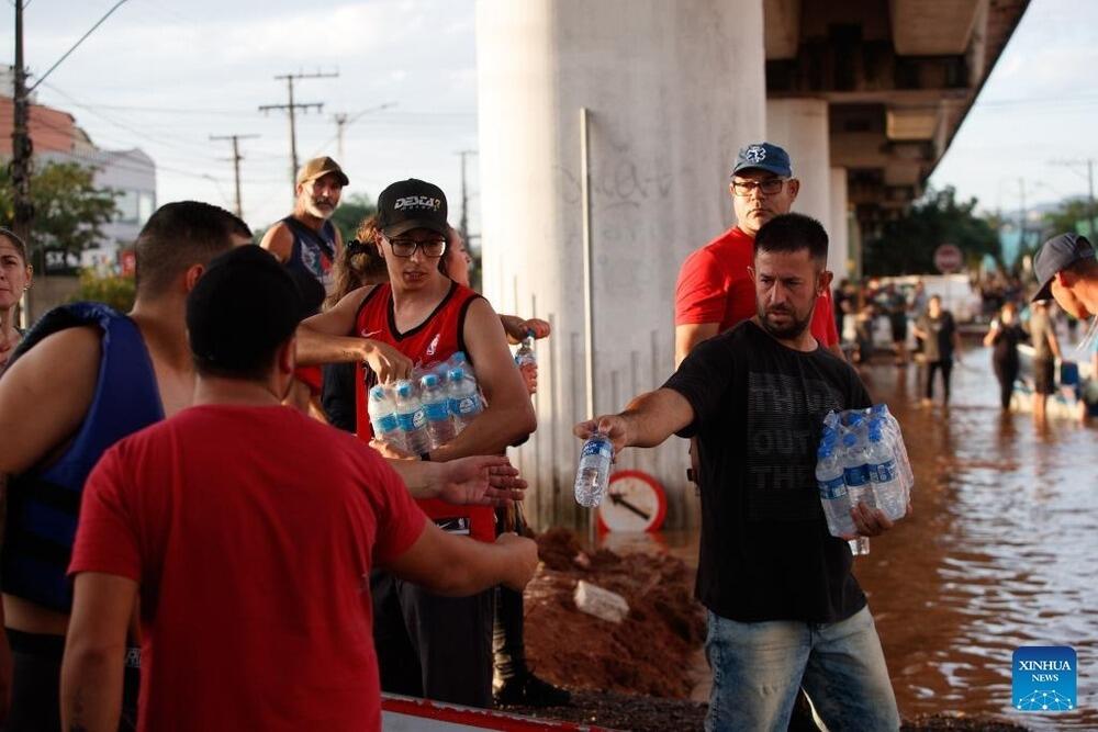 Death toll hits 75 from southern Brazil floods. Images | Claudia Martini/Xinhua
